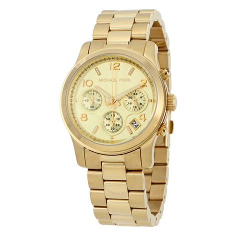 michael kors runway mk5055|Michael Kors Women's Chronograph Runway Gold.